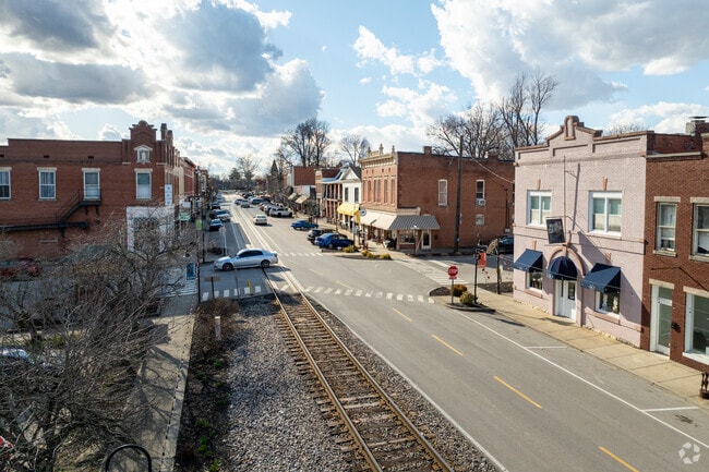 The iconic railway runs through the heart of downtown La Grange.