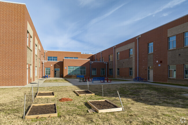 Charlotte East Language Academy classroom gardens.