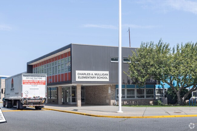The Charles A Mulligan Elementary School has approximately 1000 students.