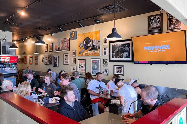 Ernie's Sports Deli, a local favorite, is located near the Old Orchard neighborhood.