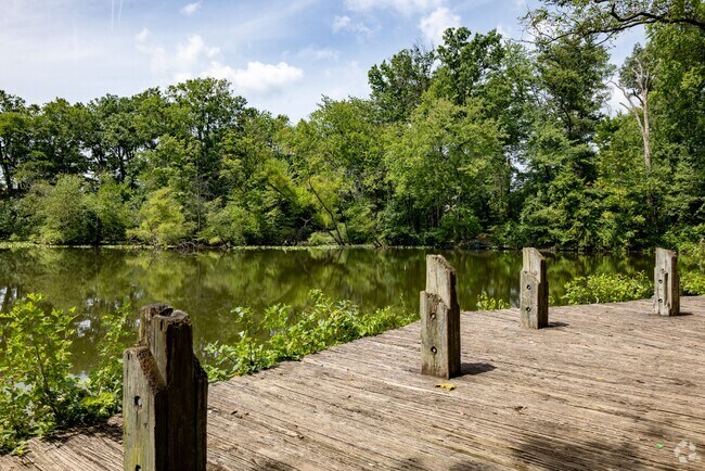 The Golden Ring Park is popular for its pond and wildlife.