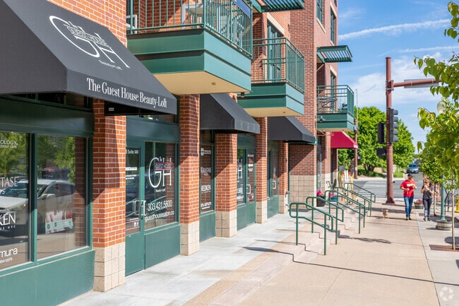 The downtown area of the Village at Five Parks has plenty of retail and food options.