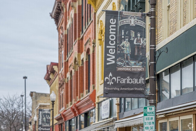 Downtown Faribault welcomes visitors into its historic corridor.