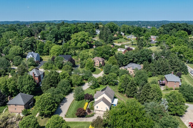Single family homes are scattered through the hills of West O'Hara Township.