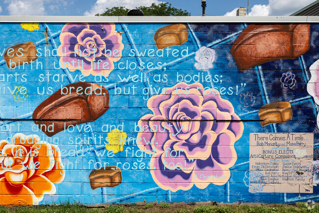 A local mural near Big Run showing how the community appreciates public art.