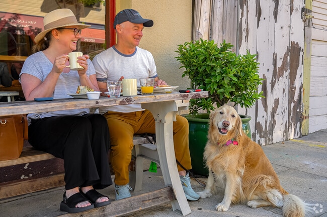 Bring your furry friends and dine outside of Sally Loo's in Johnson.