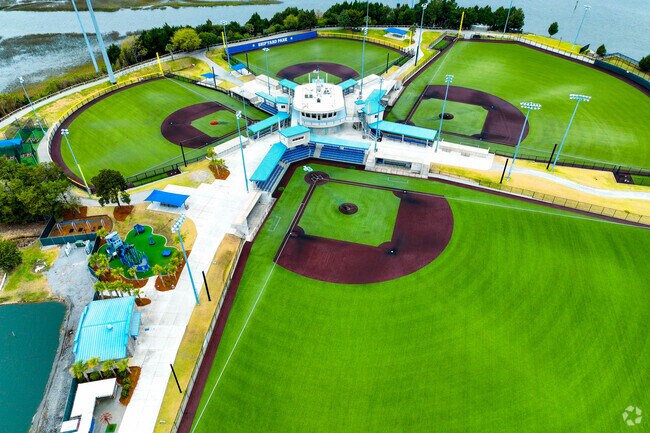 The draw for families near Wando is Shipyard park with multiple ball fields and amenities.