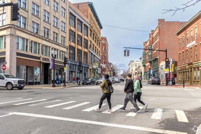 Take a stroll through nearby downtown Lowell and it's many shops and restaurants.