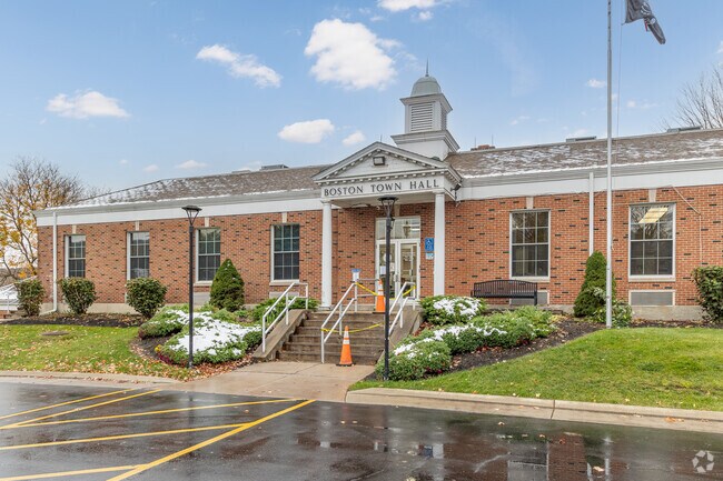 Boston Town Hall is a historical building that is present in all the activities of Boston, NY.
