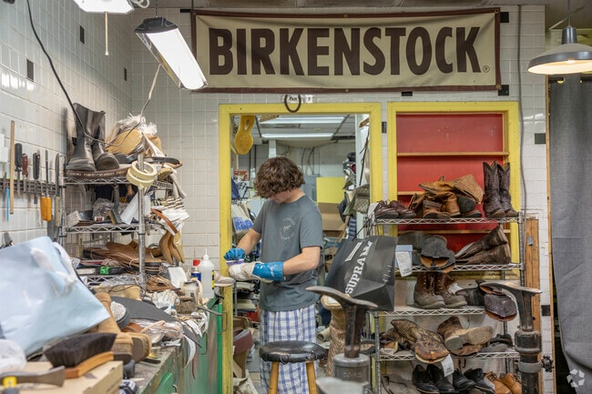 New leather-crafters practice their trade at Oakley's Shoe Repair.