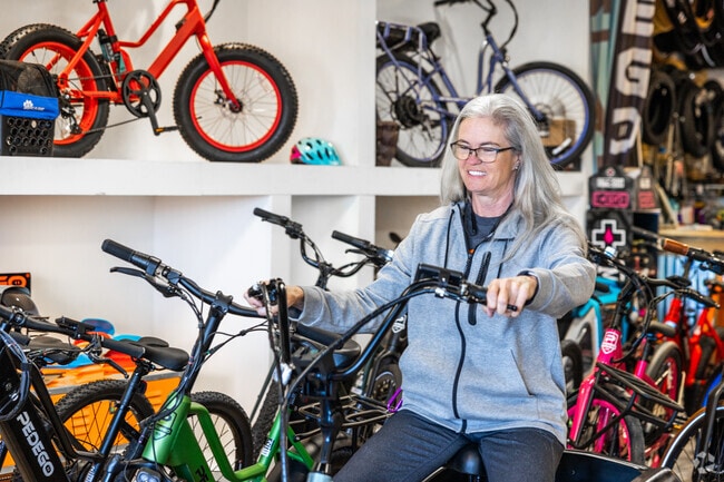 Near Lake Hefner, and not too far from The Pines is Pedego, an electric bike store.