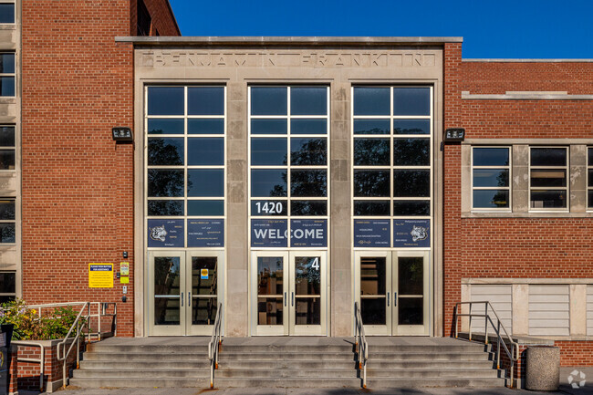 Enter the halls of a fantastic school at Ben Franklin Middle School.