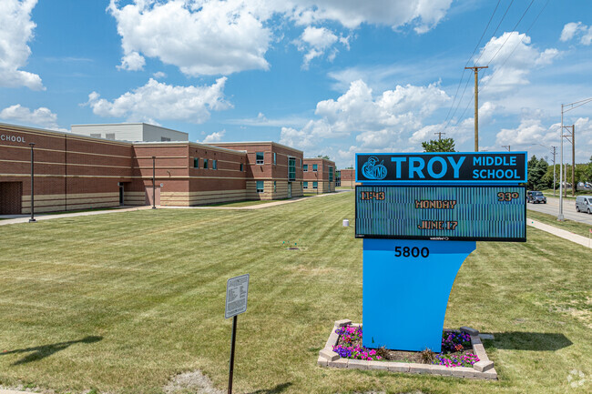 Troy Middle School challenges and encourages children to learn.