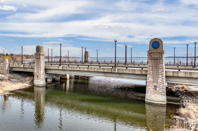 Bemidji is Ojibwe for 'lake with crossing waters', where the Mississippi River runs through Lake Bemidji.
