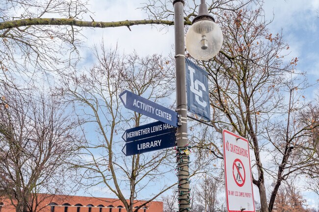 Lewis and Clark state college sits a short drive from downtown Lewiston.