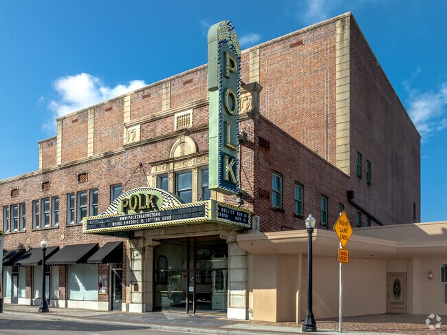 The historic Polk Theater offers the community a spot for plays and classic movies weekly.