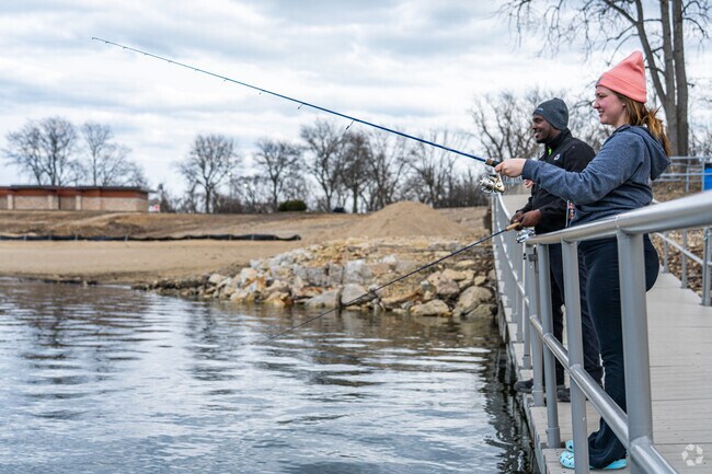 There are great fishing opportunities at Quarry Lake Park.