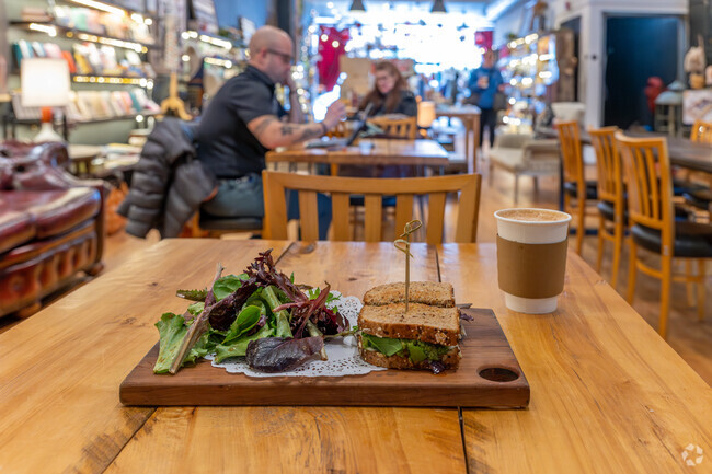 Foundry42 in Port Jervis serves great coffee, sandwiches, and pastries and offers a nice retail section.