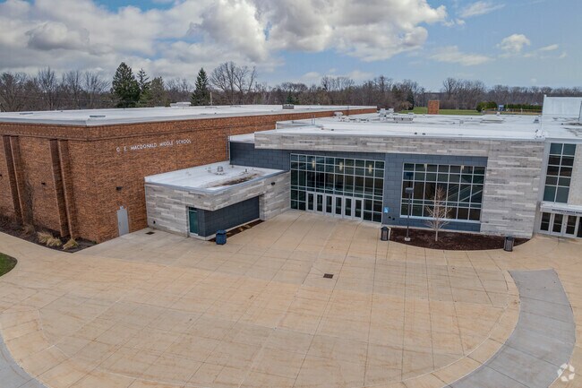 MacDonald Middle School, in East Lansing, serves students in grades 6-8 and holds an A rating.