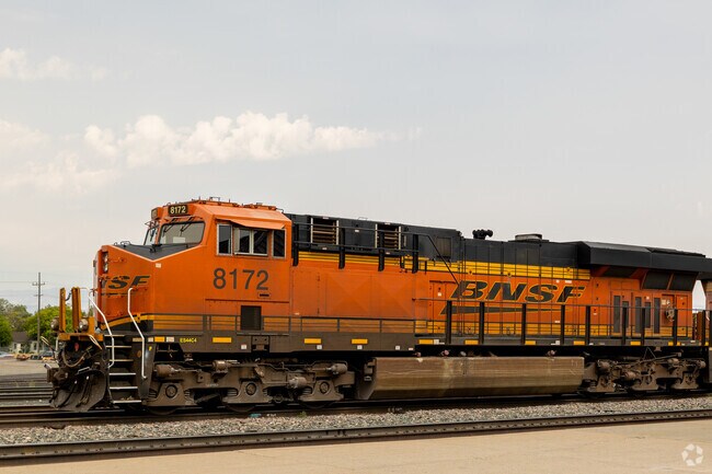 Rail lines cross through the semi-industrial North East Neighborhood in Helena.