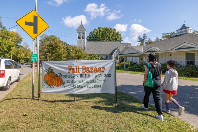 St. James's Episcopal Church puts on a fall bazaar each October in Saint James.