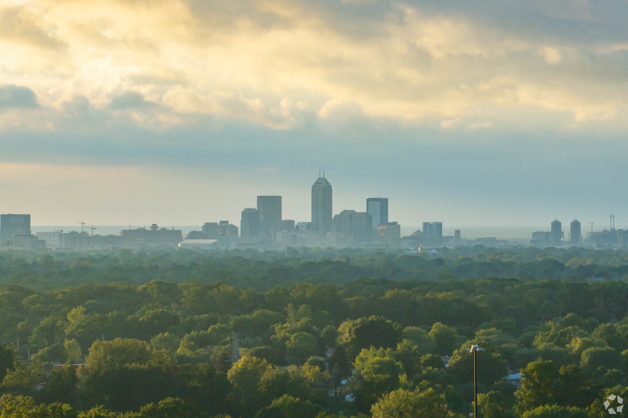 Downtown Indianapolis is not far the town of Wanamaker.