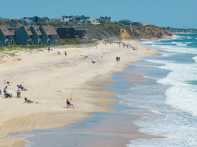 Montauk residents enjoying the beautiful Montauk beach.