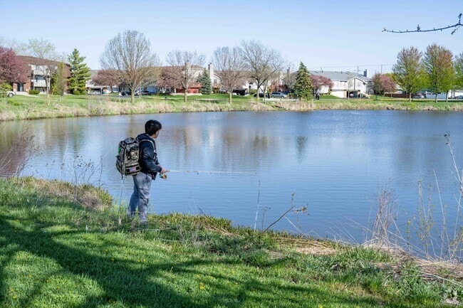Fishing is a popular activity at Community Park in Frankfort Square.