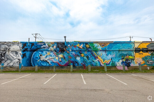 Coastal murals by local artists appear across Marshfield’s shoreline.