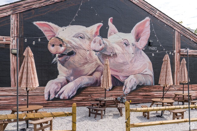 Many Dam Neck locals say the barbecue at Malbon Bros. BBQ is just as much a work of art as their mural.