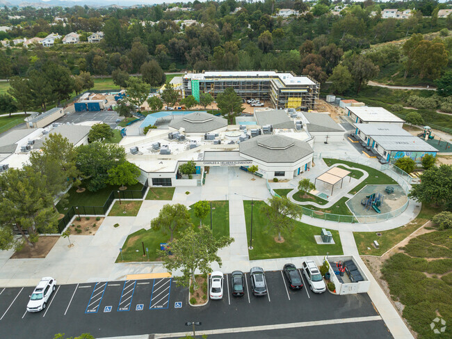 Charles Helmers Elementary School features a large campus for students to learn and explore.