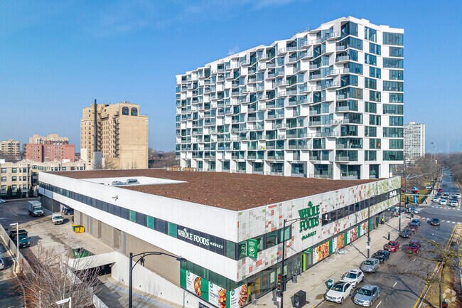 Whole Foods and City Hyde Park complex near the Kenwood neighborhood.
