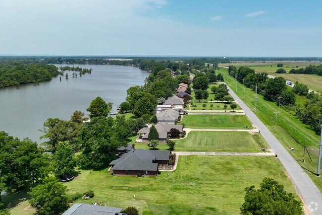 Some Galloway homes feature relaxing lakeside views in North Little Rock.
