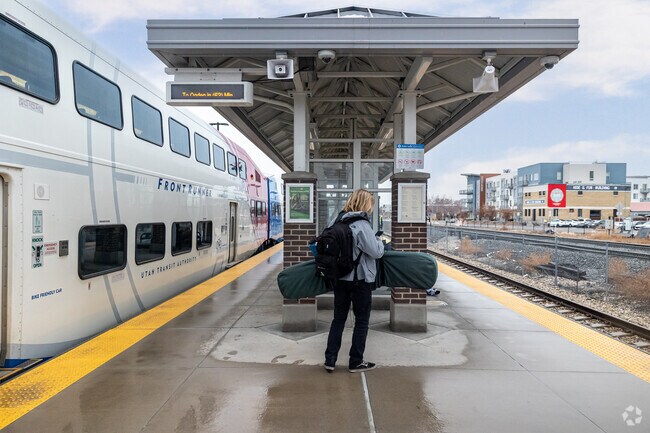 Rock Canyon residents can use the Frontrunner for a quick commute to downtown and Salt Lake City