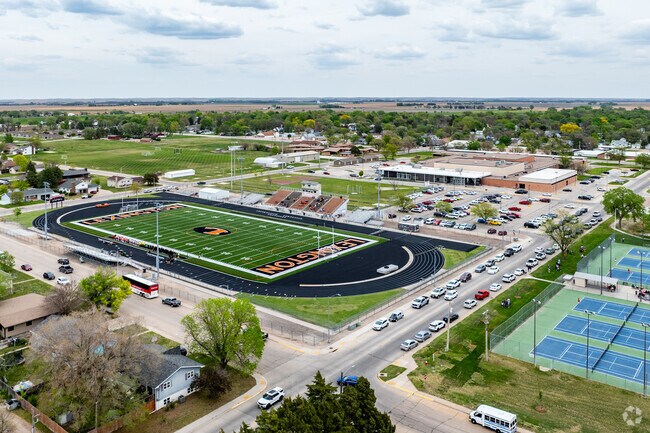 Students attend schools in the Lexington Public Schools District, which receives a Niche grade of B-minus.