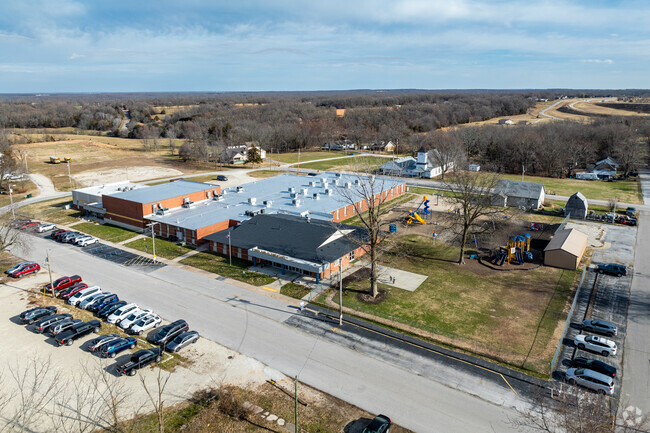 The Fordland Elementary School campus is centrally located in Fordland.