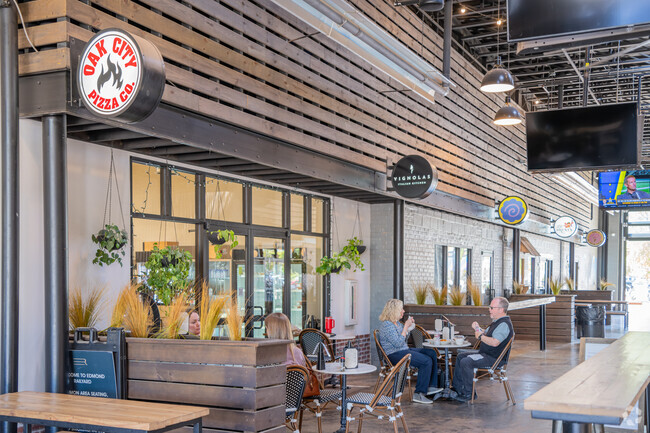 Locals can enjoy a range of dining choices at Edmond Railyard, located near College View.