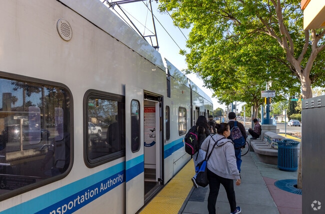 The Alum Rock train station is just south of the East Foothills neighborhood.