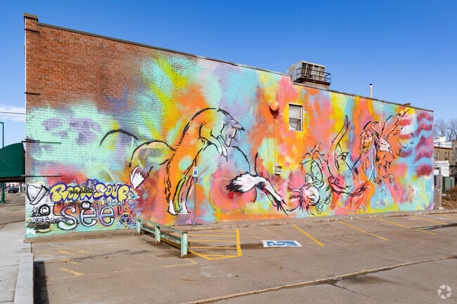 Colorful murals and streets are common throughout Clinton.