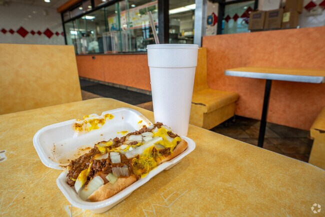 The Hollywood Coney Island Dog is highly recommended.