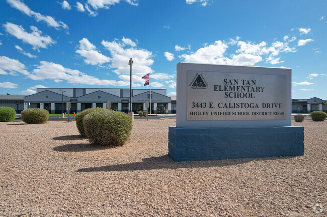San Tan Elementary is located on 3443 E Calistoga Drive in Gilbert.