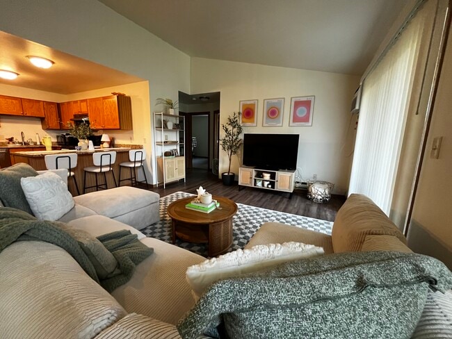 Bright, spacious living room bathed with natural light!