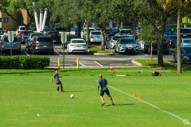 Springtree Lakes residents  hit the sports fields at the Sunrise Sport Complex.