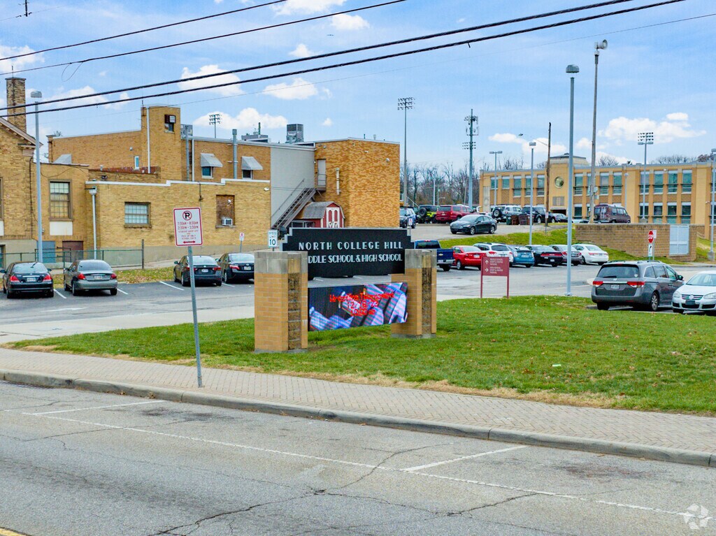 The North College Hill Middle School shares the building with the High School.