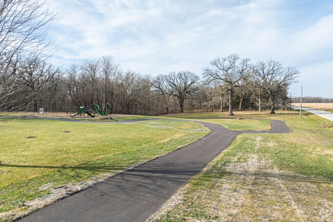 Morris's Nettle Creek Elementary School offers a paved trail, large field and playground.