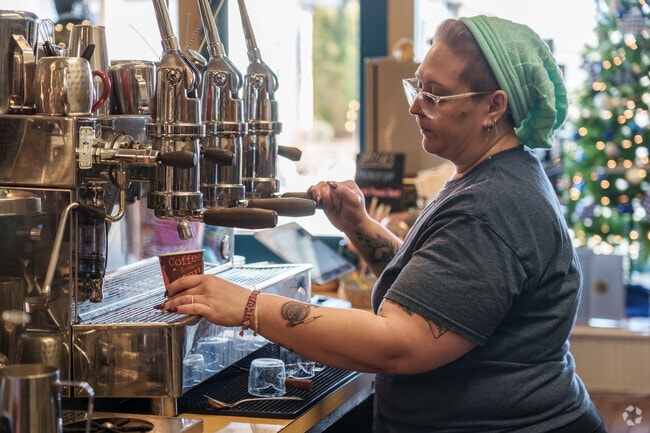 A freshly-drawn espresso from Bad Rabbit Coffee hits the spot on a chilly Scottdale morning.