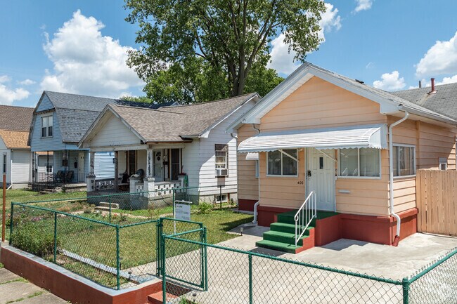 Colorful homes line the many of the streets in McCook Field.