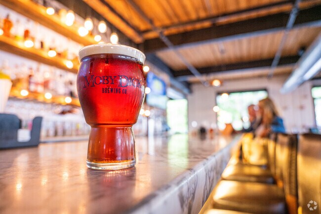 Downtown New Bedford has a thriving brewery scene, with Moby Dick Brewery located at the center.