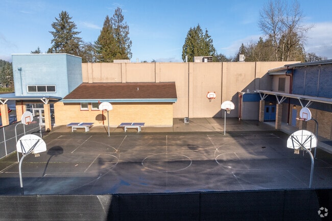 Tolt Middle School basketball court.