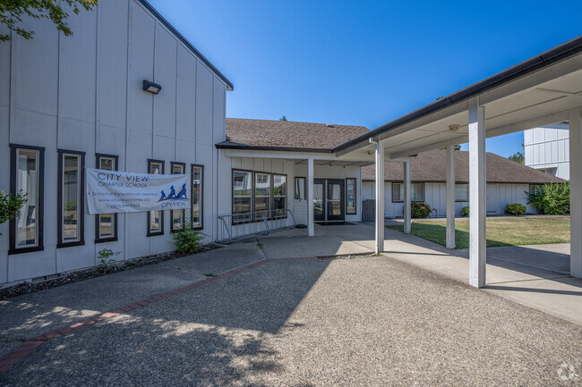 City View Charter School entrance in Hillsboro, Oregon.